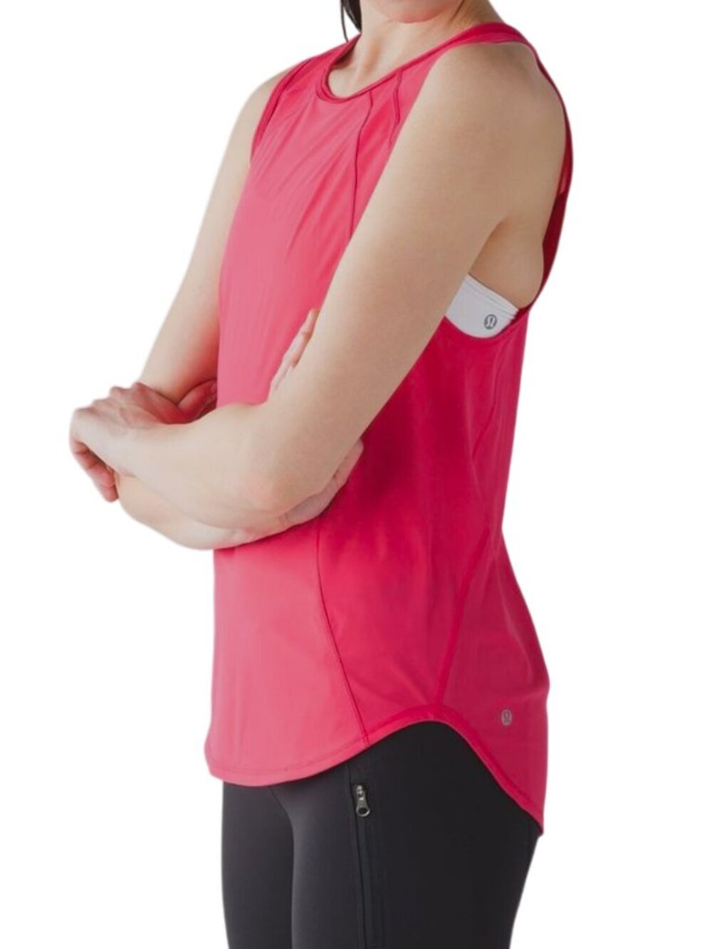 LULULEMON Pink Sculpt Tank Loose Run Training UPF 50+ women's approx. 8